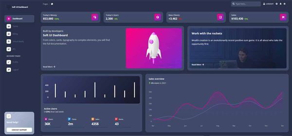 Flask Soft Dashboard - Free Starter crafted by AppSeed.