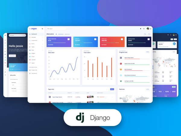 Argon Dashboard - Premium Django Starter (by Creative-Tim)