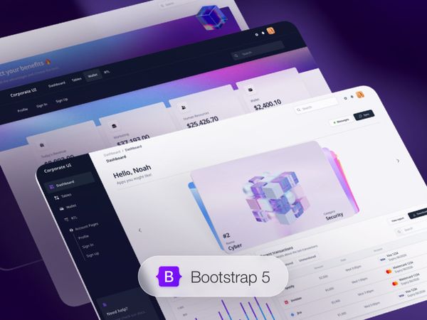 Corporate UI Dashboard - Open-Source Bootstrap 5 Template, crafted by Creative-Tim