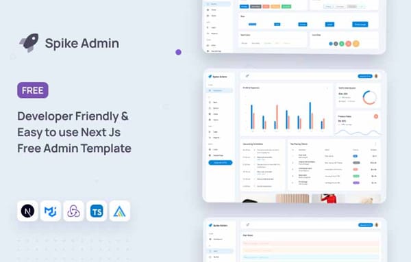 Spike - Free NextJS Dashboard Template
